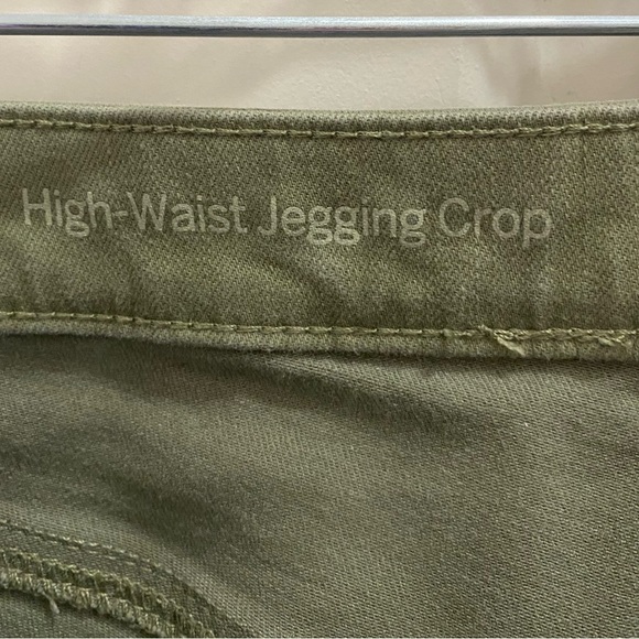 talbots high waist jegging style cropped jeans in green Size-10 - Picture 3 of 5